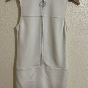 Elegant Sleeveless White Dress